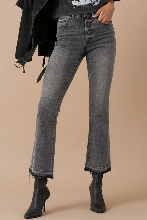 Insane Gene High Rise Cropped Bootcut Denim Jeans