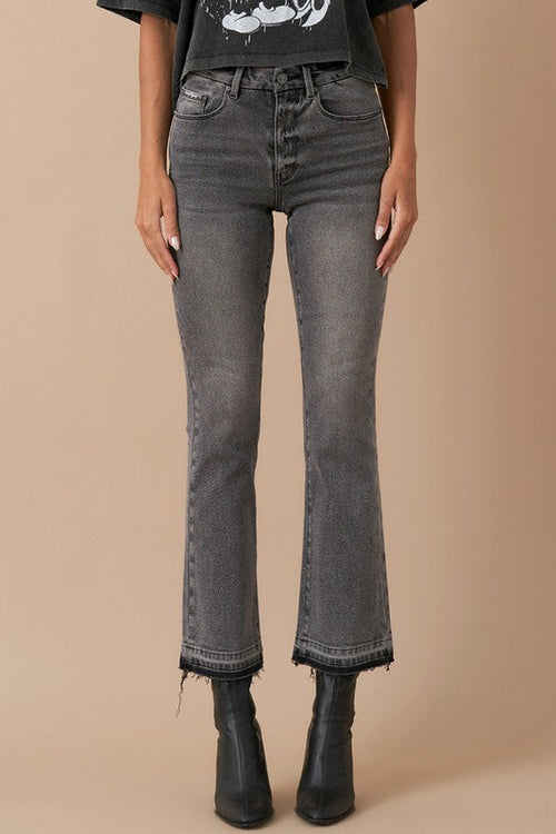 Insane Gene High Rise Cropped Bootcut Denim Jeans