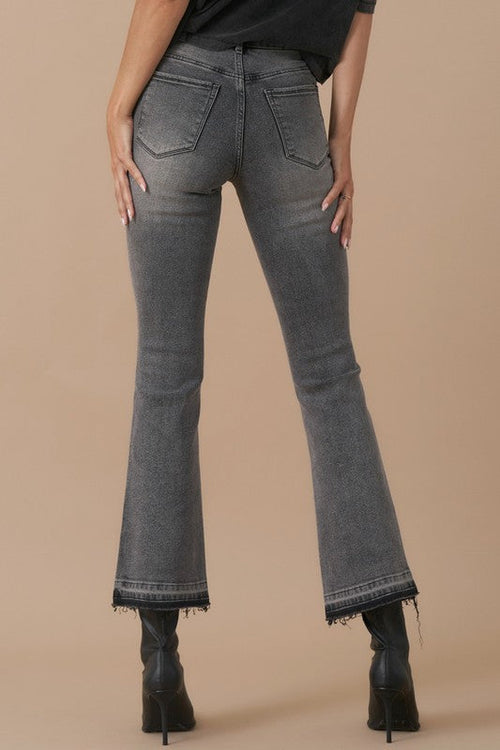 Insane Gene High Rise Cropped Bootcut Denim Jeans