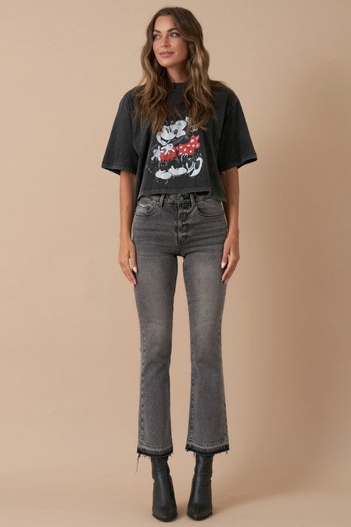 Insane Gene High Rise Cropped Bootcut Denim Jeans