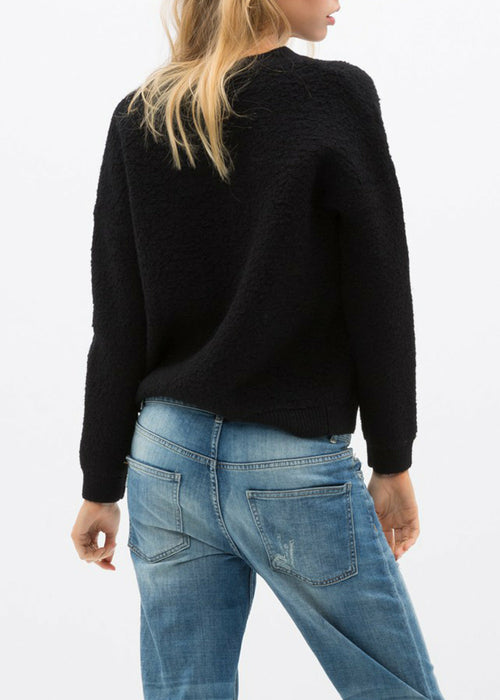 Rag Wool Knit Crew Neck Sweater