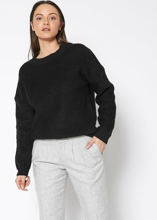 Rag Wool Knit Crew Neck Sweater