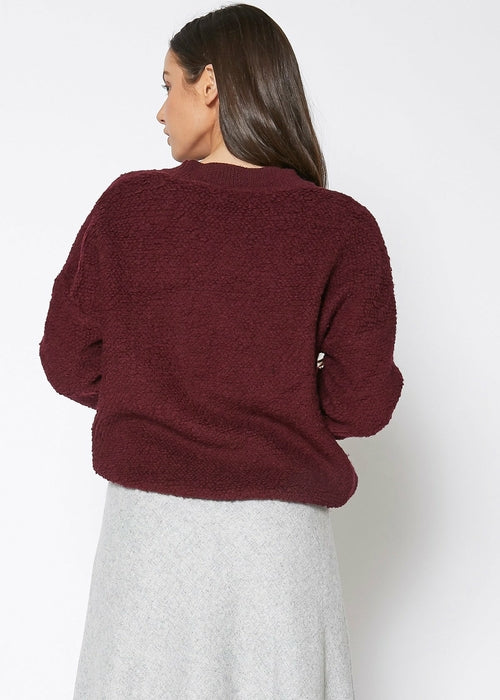 Rag Wool Knit Crew Neck Sweater