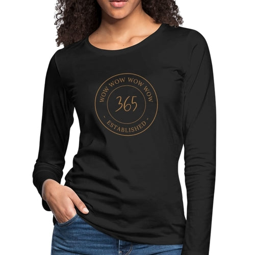 Womens Graphic Tee - Wow 356 Established Long Sleeve T-shirt