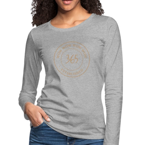 Womens Graphic Tee - Wow 356 Established Long Sleeve T-shirt